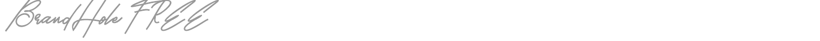 BrandHole font preview